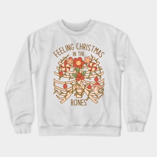 Skeletal Splendor: Feeling Christmas in the Bones Crewneck Sweatshirt